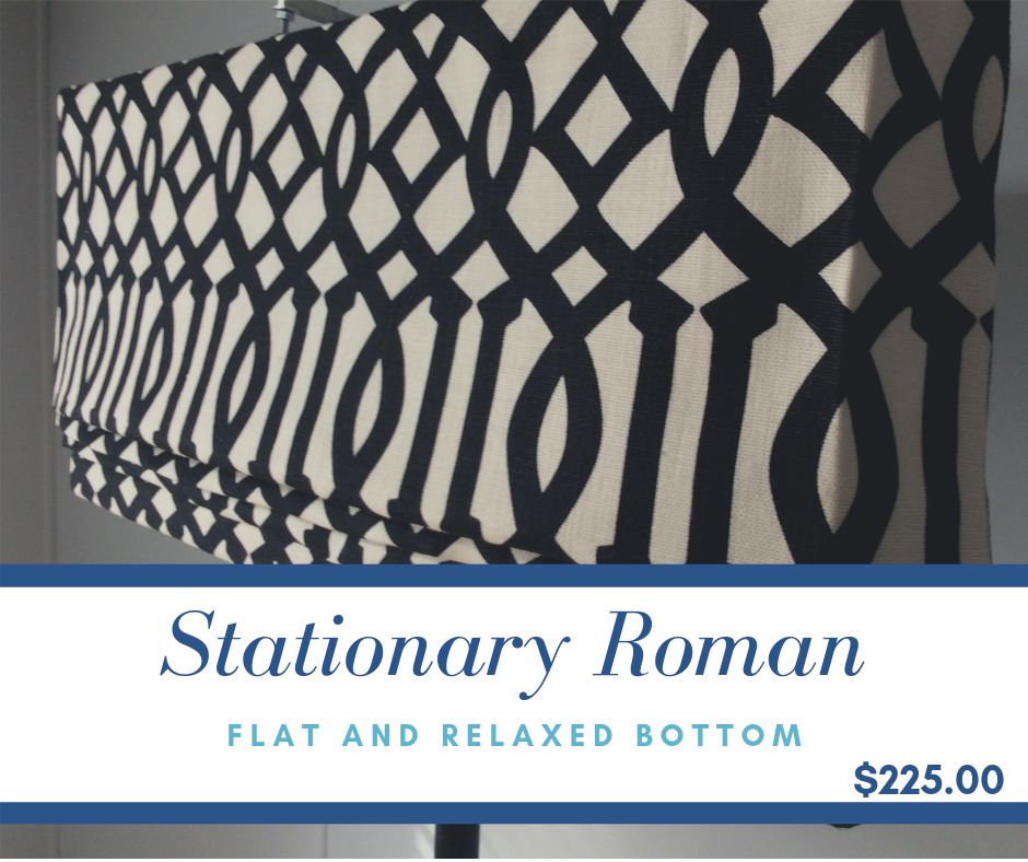1 Day Stationary Roman Shade Online Class Monday February 3